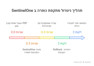 תהליך ניטרול מתקפה ב-SentinelOne